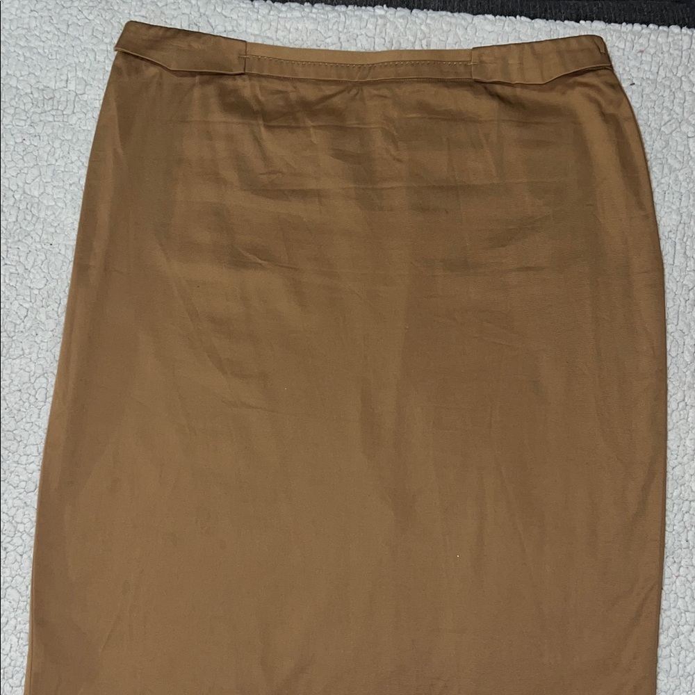 New York & Company Tan Pencil Skirt